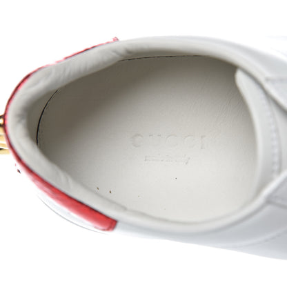 Gucci Calfskin Web Pearl Studded Womens Ace Sneakers 37.5 White 5 of 12