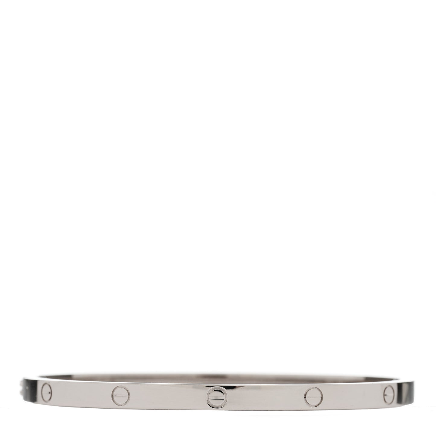18K White Gold Small LOVE Bracelet 16