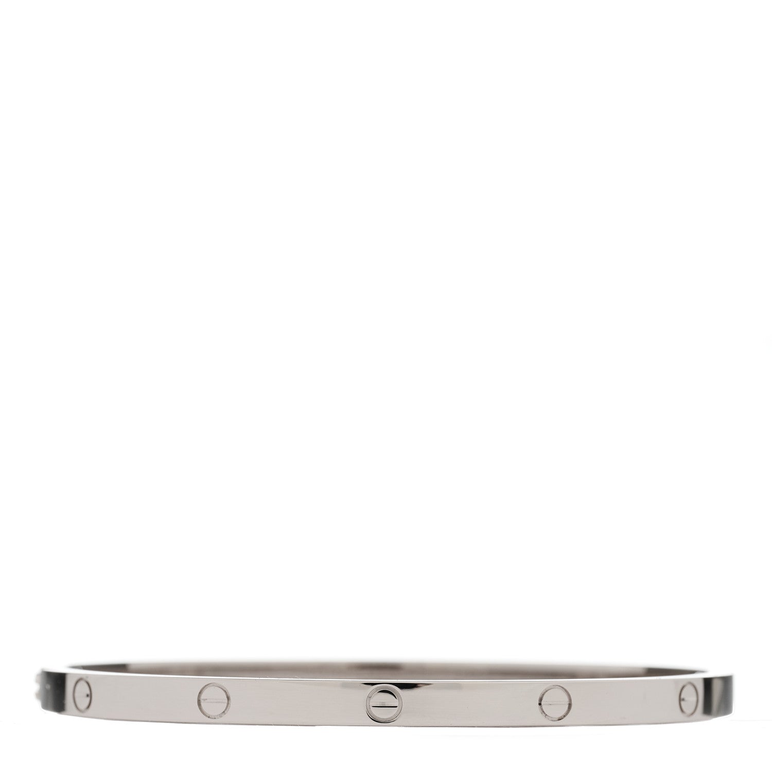 Cartier 18K White Gold Small LOVE Bracelet 16 3 of 4