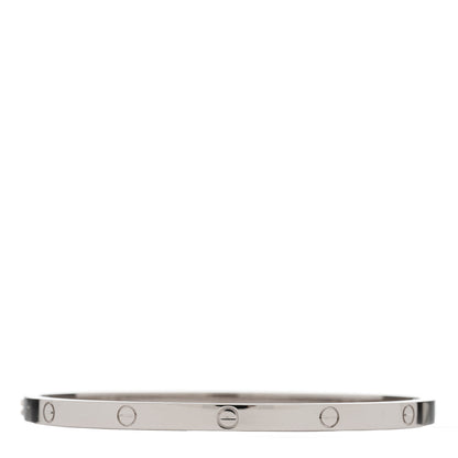 Cartier 18K White Gold Small LOVE Bracelet 16 3 of 4