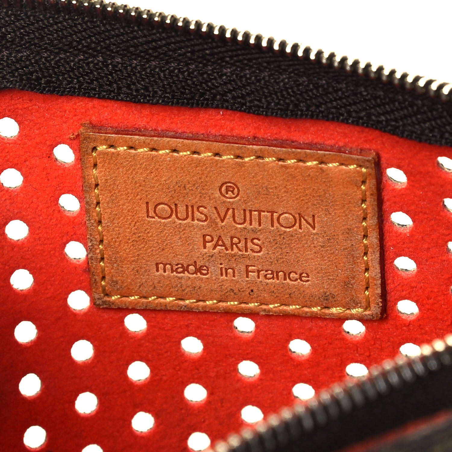 Louis Vuitton Monogram Perforated Pochette Plat Orange 6 of 6