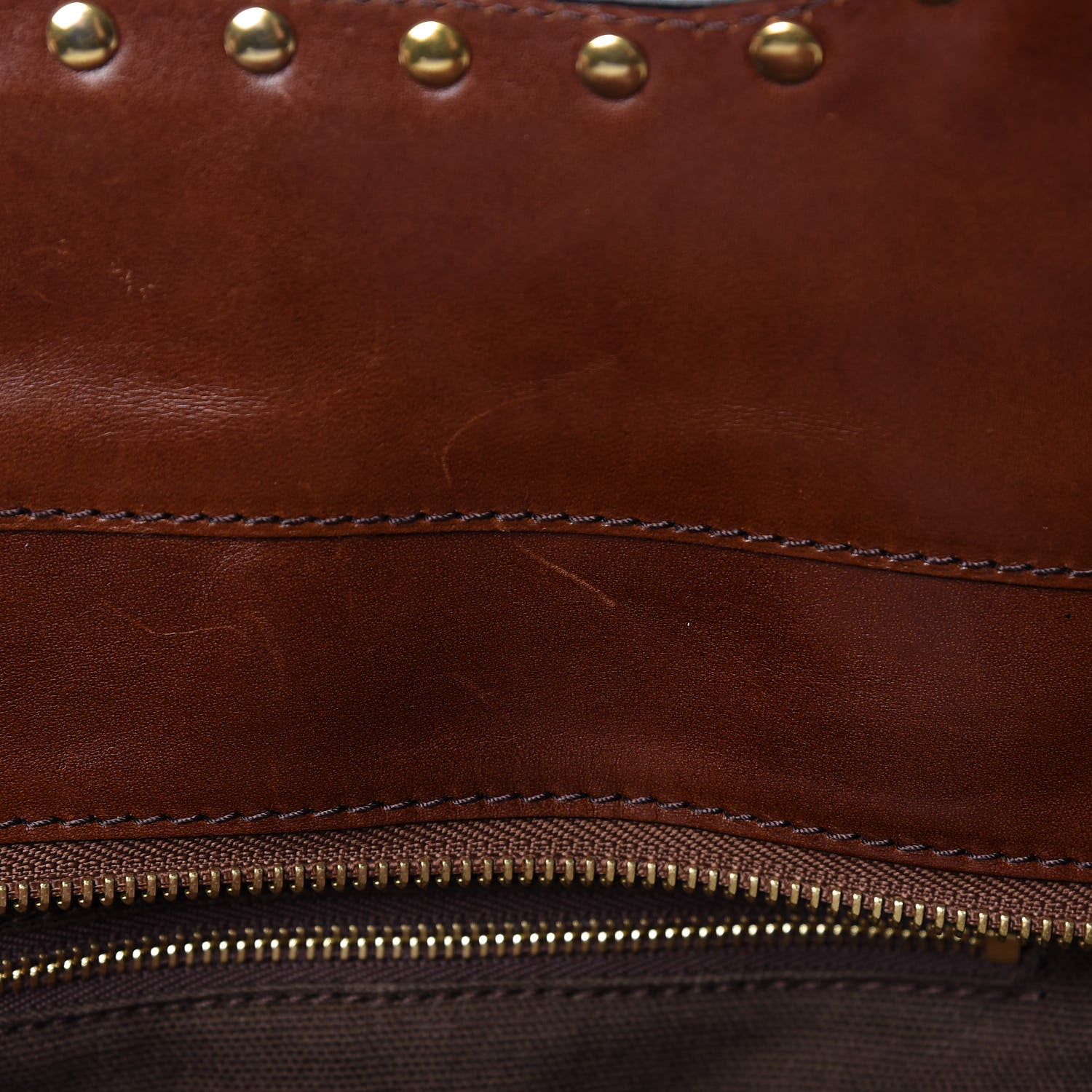 Burberry House Check Studded Large Greenham Tote Dark Tan 22 of 47