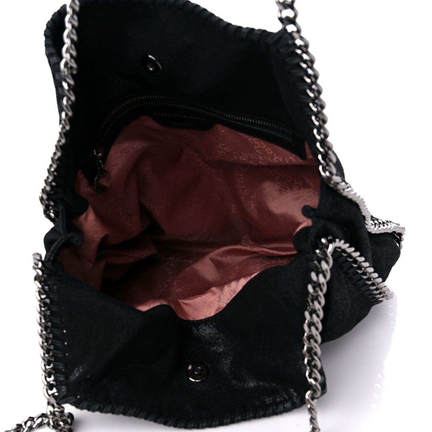 Shaggy Deer Falabella Fold Over Tote Black