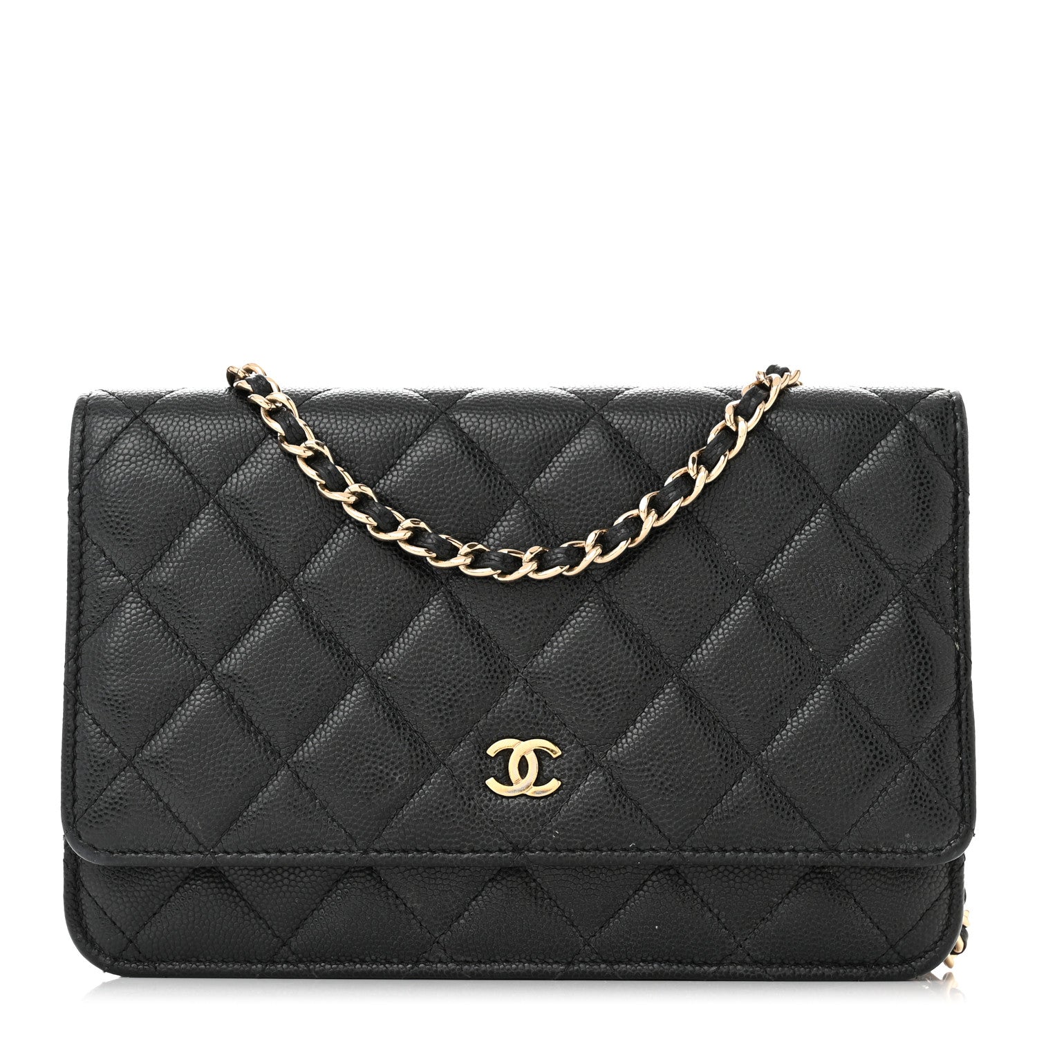 Chanel Caviar Quilted Wallet on Chain WOC Black 1 of 15