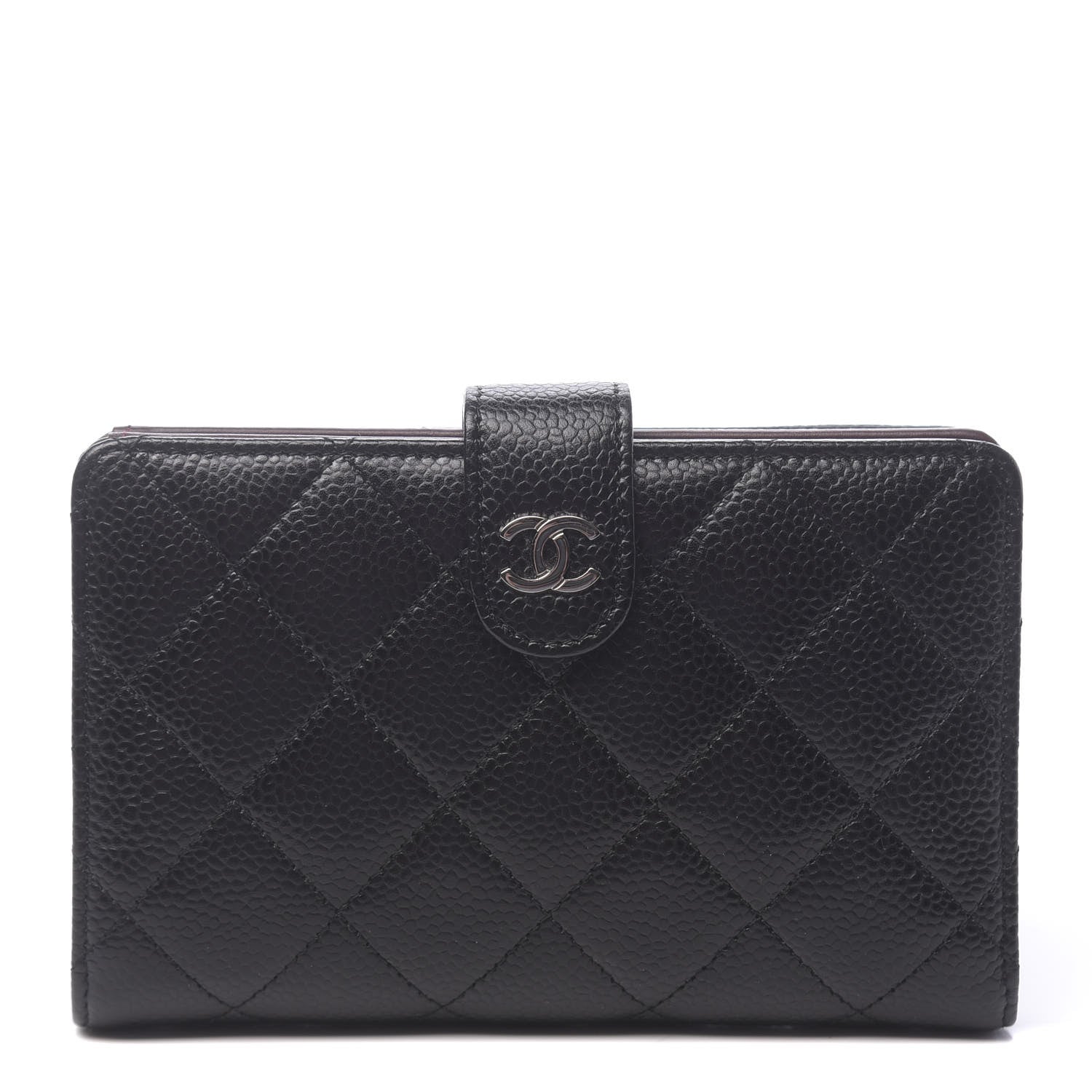 Chanel Caviar Quilted Zipped Pocket Wallet Black 1 of 8