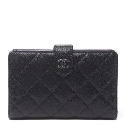 Chanel Caviar Quilted Zipped Pocket Wallet Black 1 of 8