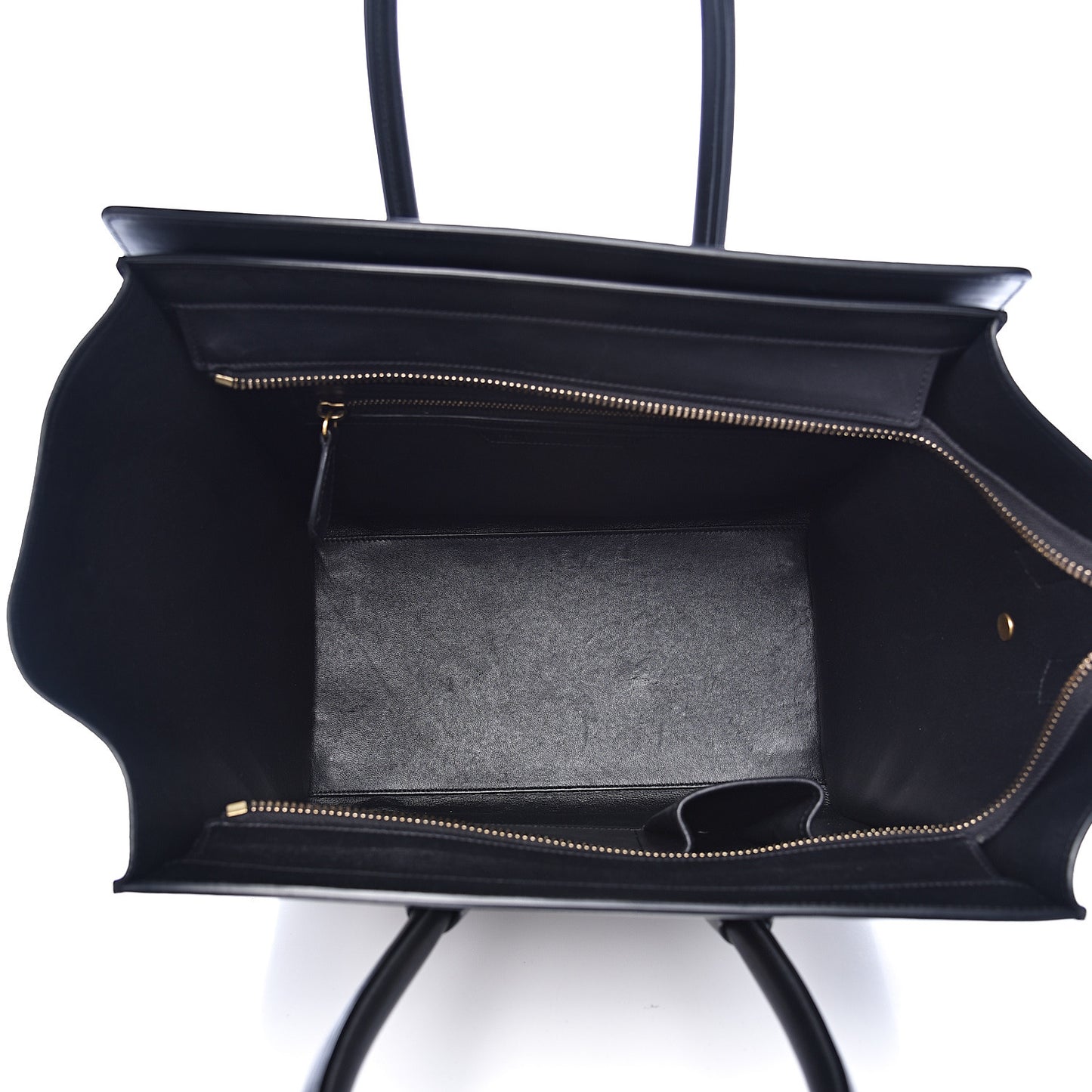 Bullhide Calfskin Mini Bi-Color Luggage Black White