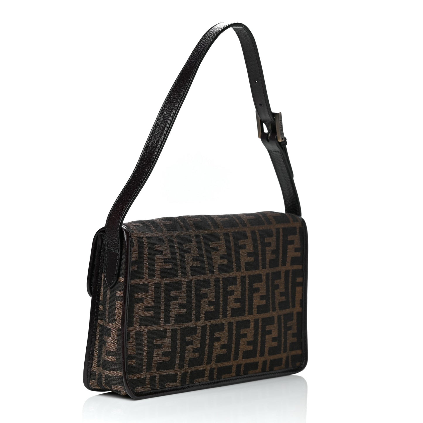 Zucca Calfskin Shoulder Bag Tobacco
