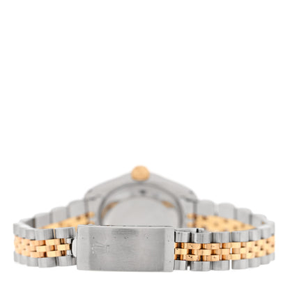 Rolex Stainless Steel 18K Yellow Gold Diamond 26mm Oyster Perpetual Datejust Watch Silver 69173 3 of 5