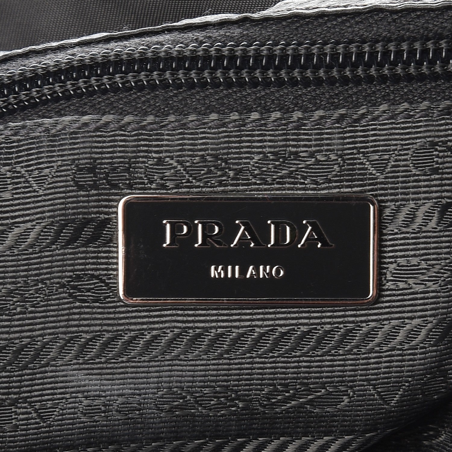 Prada Tessuto Nylon Saffiano Vela Backpack Grey 6 of 8