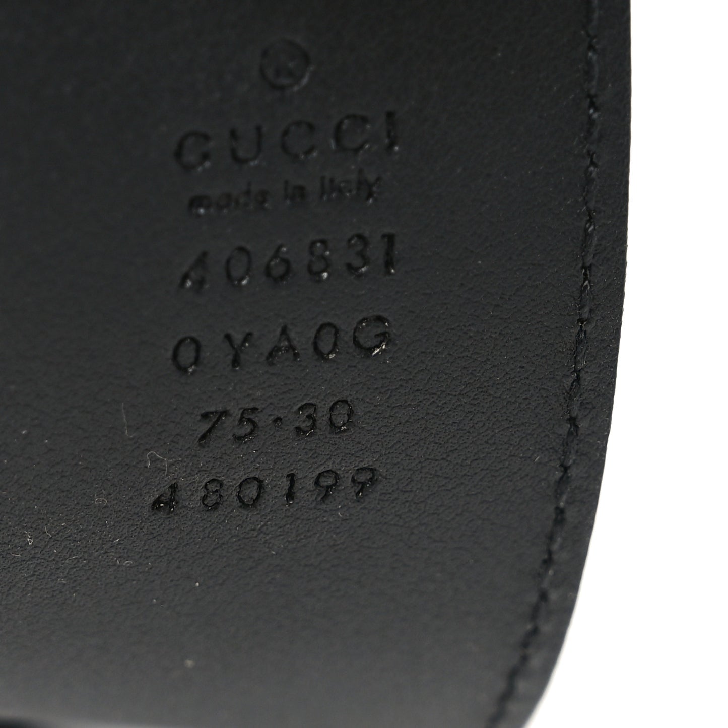 Calfskin Double G 40mm Belt 75 30 Black