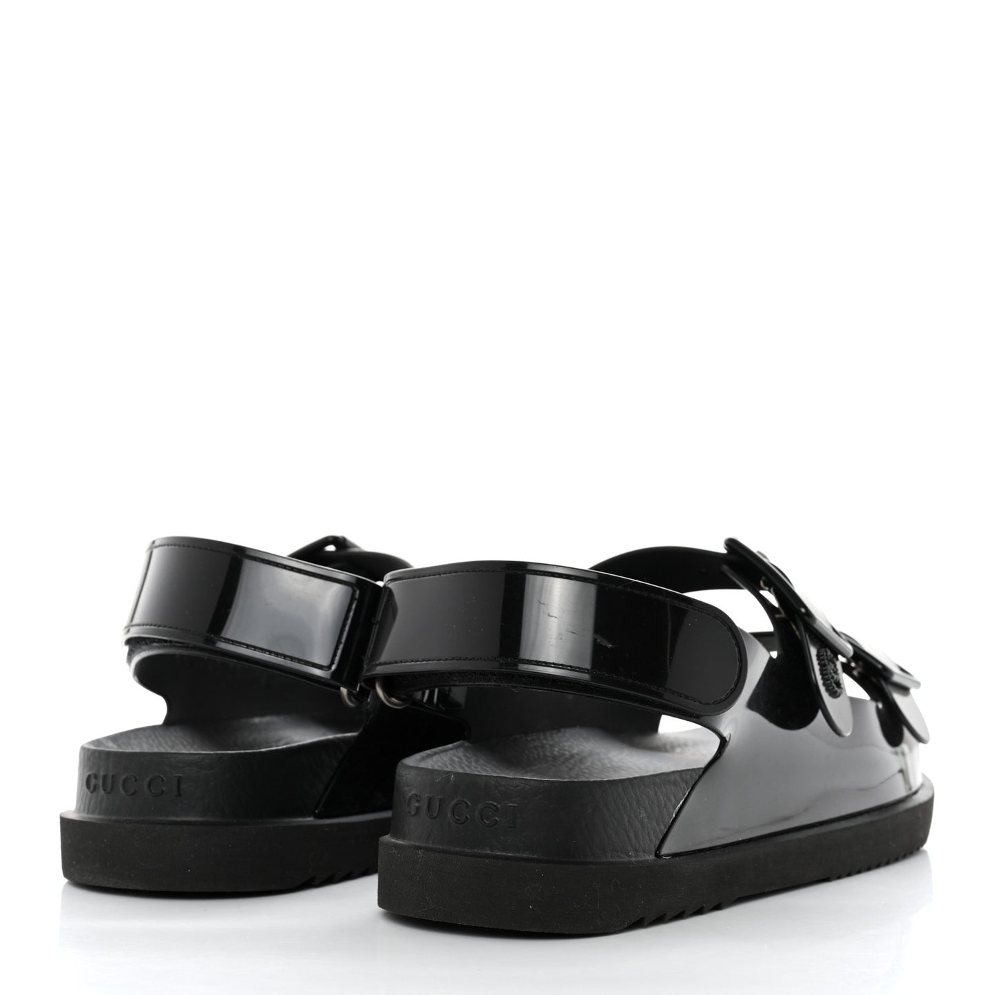 Rubber Mini Double G Womens Isla Dad Sandals 37 Black