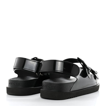 Gucci Rubber Mini Double G Womens Isla Dad Sandals 37 Black 6 of 16