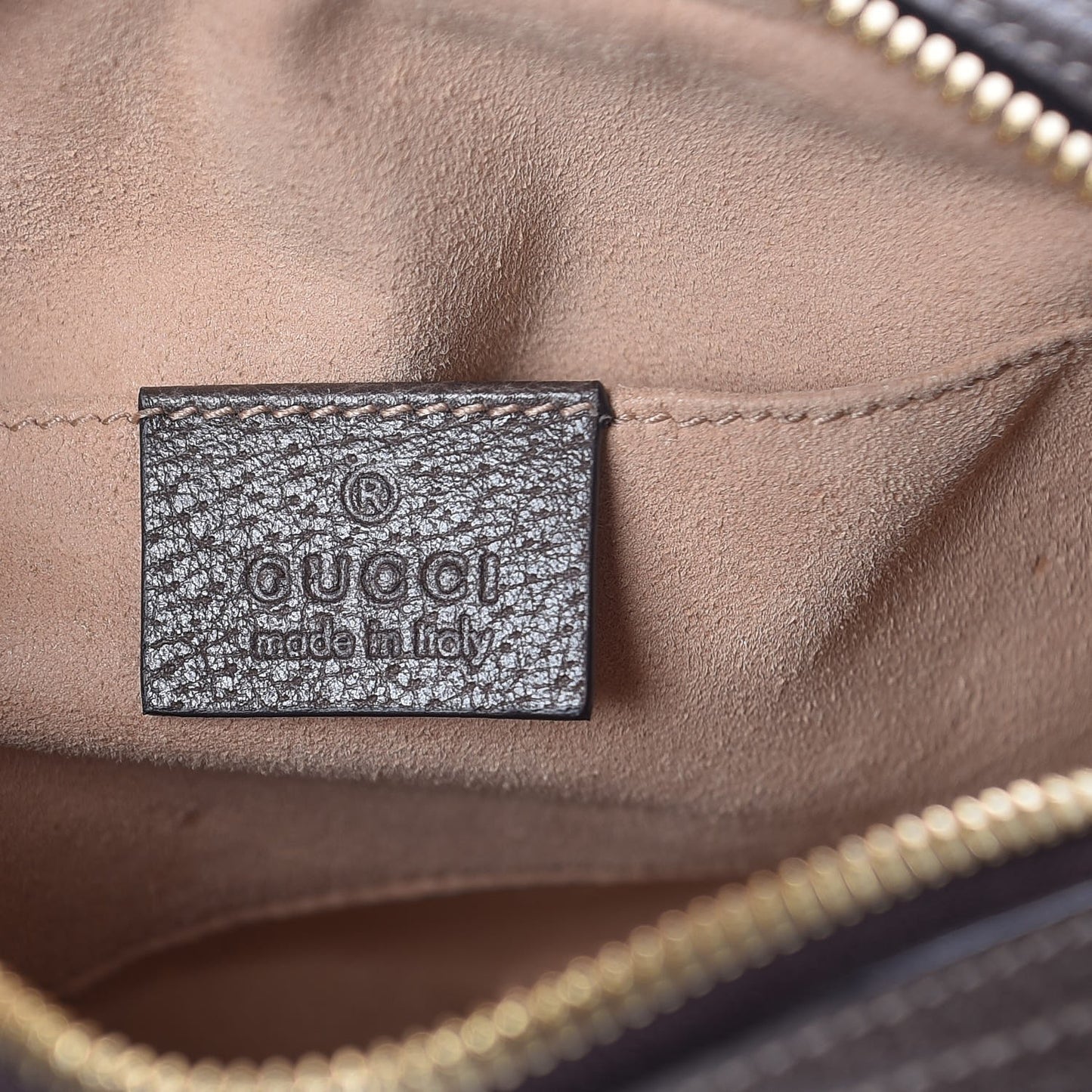 GG Supreme Monogram Web Small Ophidia Belt Bag 75 30 Dark Brown