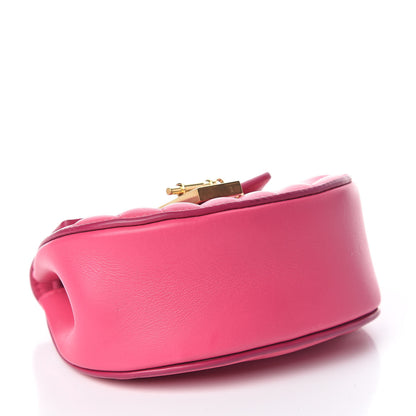 Chloe Calfskin Quilted Nano Drew Bijou Shoulder Bag Fuchsia Rose 4 of 14