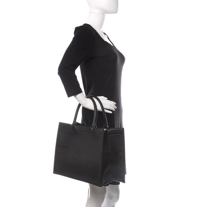 Christian Dior Calfskin Embossed Medium Book Tote Black 2 of 11