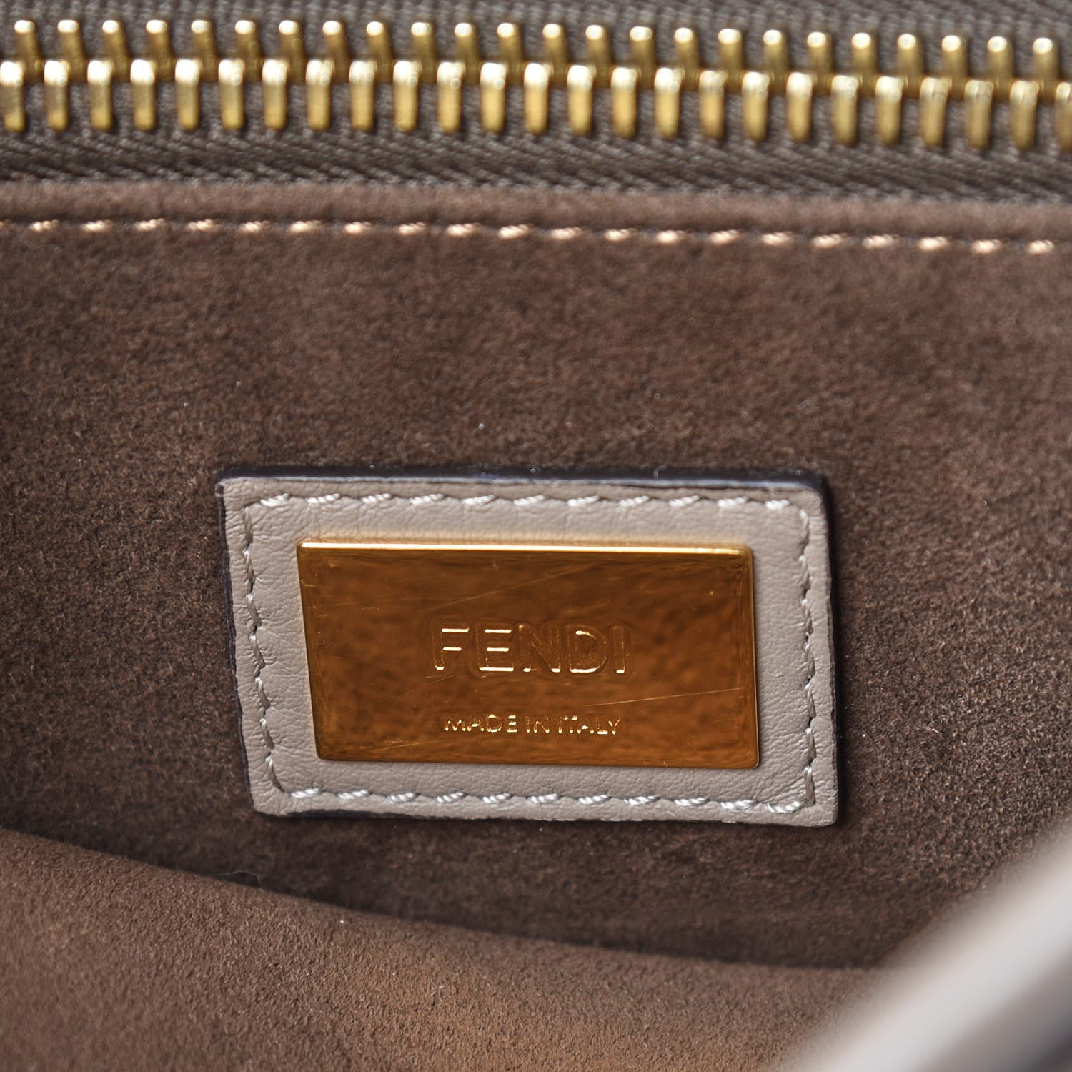 Fendi Vitello Seta Plexiglass Tortoise Medium Peekaboo Iconic Satchel Tortora 9 of 9