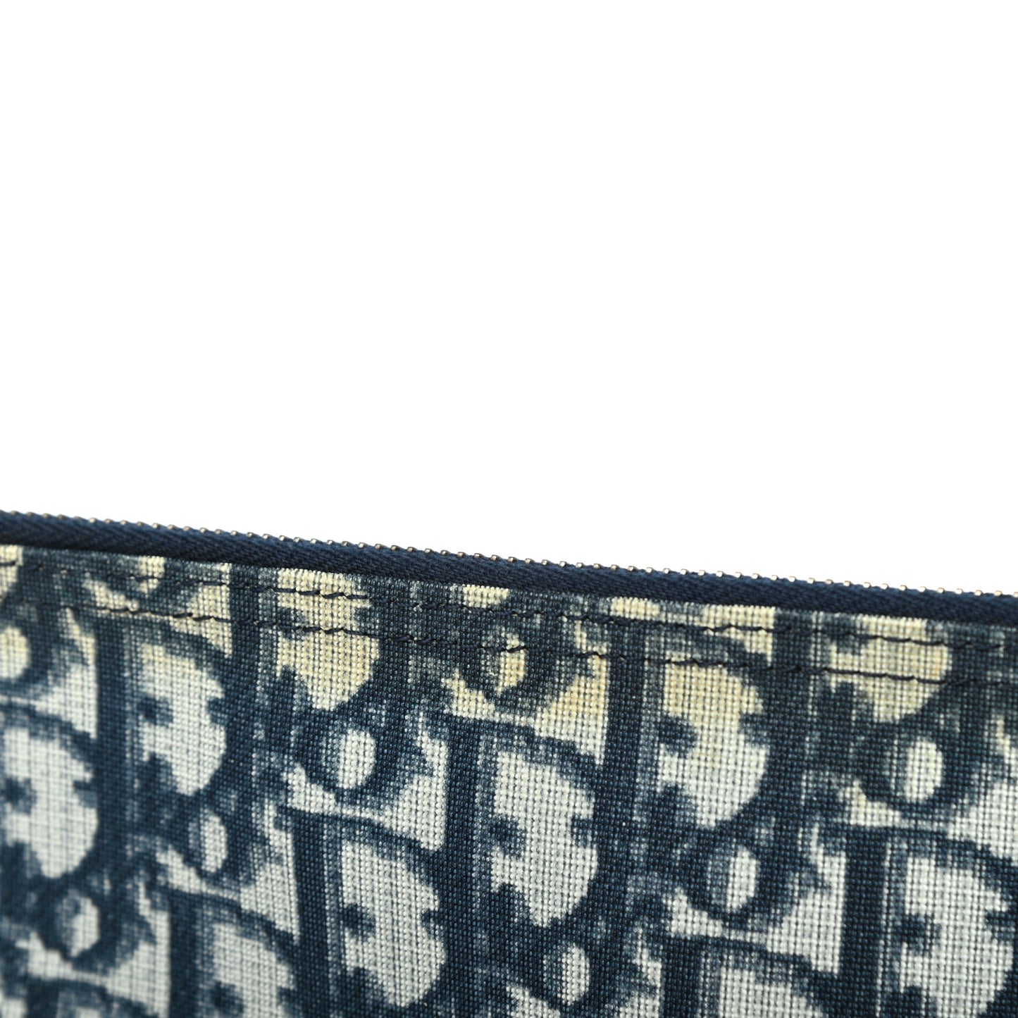 Monogram Mini Saddle Pochette White Blue