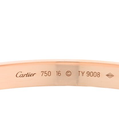 Cartier 18K Pink Gold LOVE Bracelet 16 3 of 6