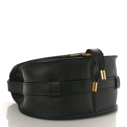 Chloe Grained Calfskin Small Marcie Saddle Bag Black 4 of 9