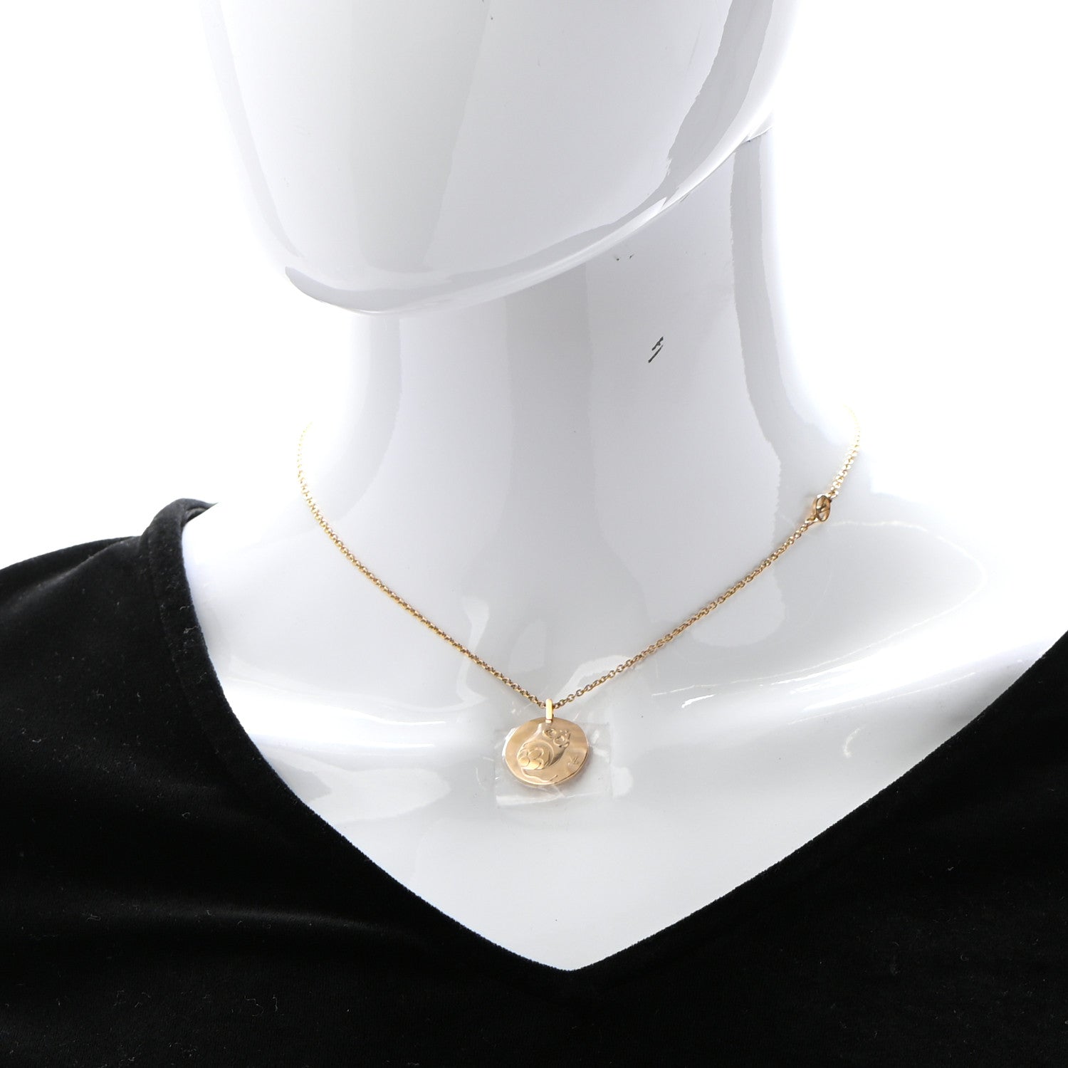 Louis Vuitton Sky Zodiac Necklace Gold 2 of 8