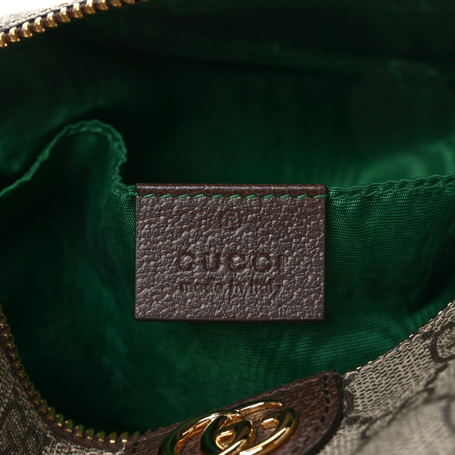 Gucci Soft GG Supreme Monogram Calfskin Medium Ophidia Cosmetic Case Beige Ebony New Acero 6 of 8