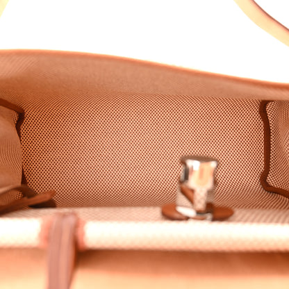 Hermes Vache Hunter Criss Viking Herbag Zip Retourne 31 PM Ecru Fauve 6 of 12