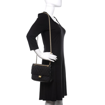 Chanel Aged Calfskin Quilted 2.55 Reissue 225 Flap Black 2 of 14