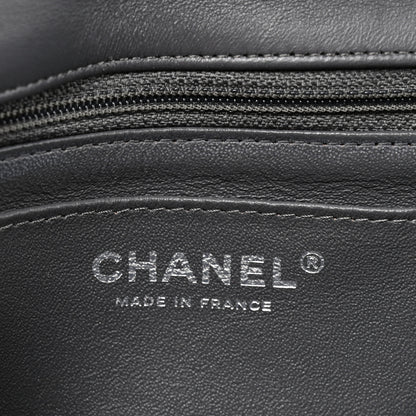 Chanel Wool Plaid Quilted Mini Rectangular Flap Pink Grey Multicolor 6 of 10