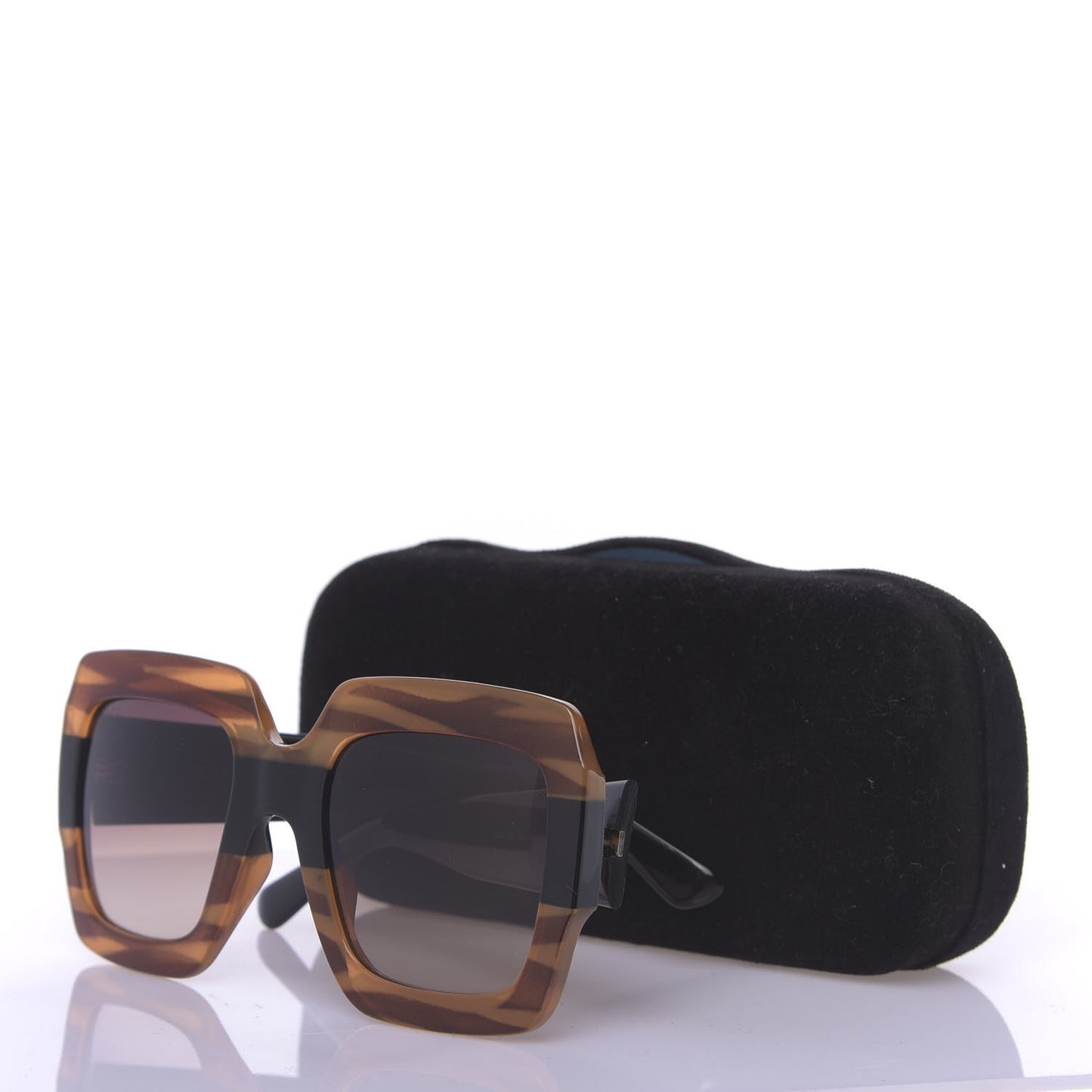 Square Frame GG0178S Sunglasses Havana