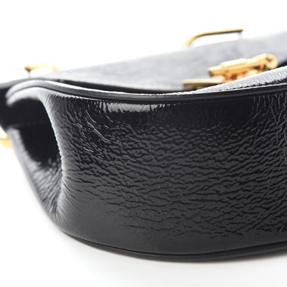 Chloe Grained Patent Drew Shoulder Bag Black 6 of 7