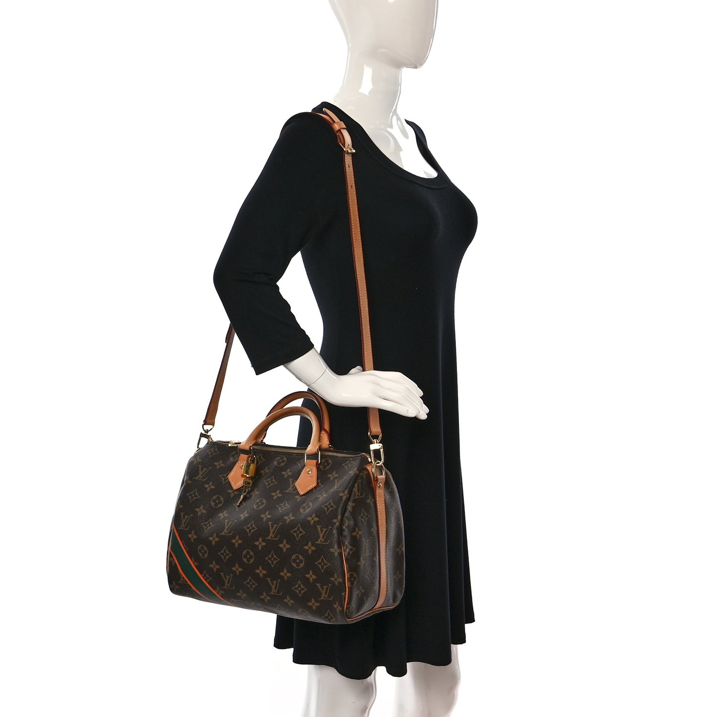 Monogram My LV Heritage Speedy Bandouliere 30 Green Orange
