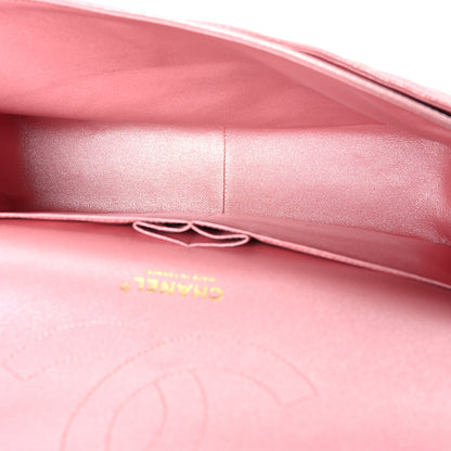 Chanel Iridescent Caviar Quilted Jumbo Double Flap Rose Pink 5 of 10