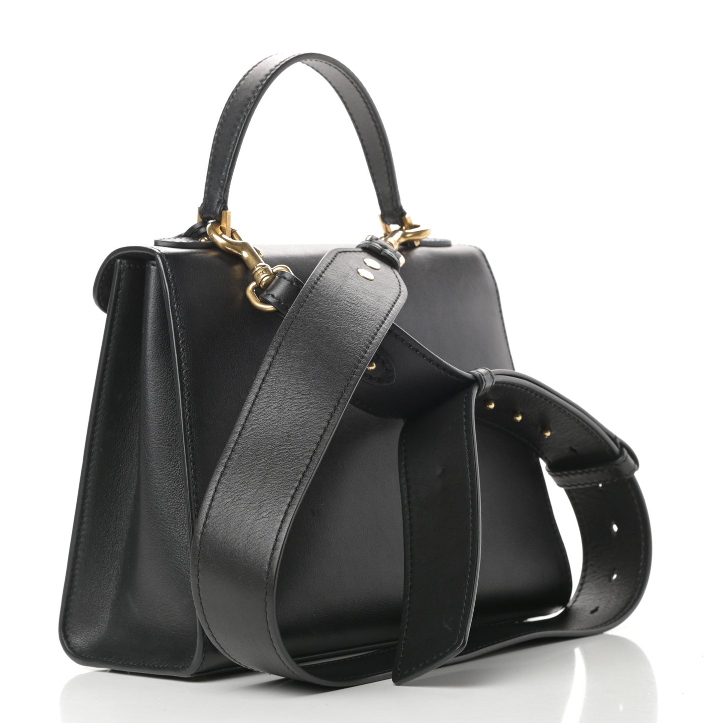 Calfskin Dioraddict Top Handle Black
