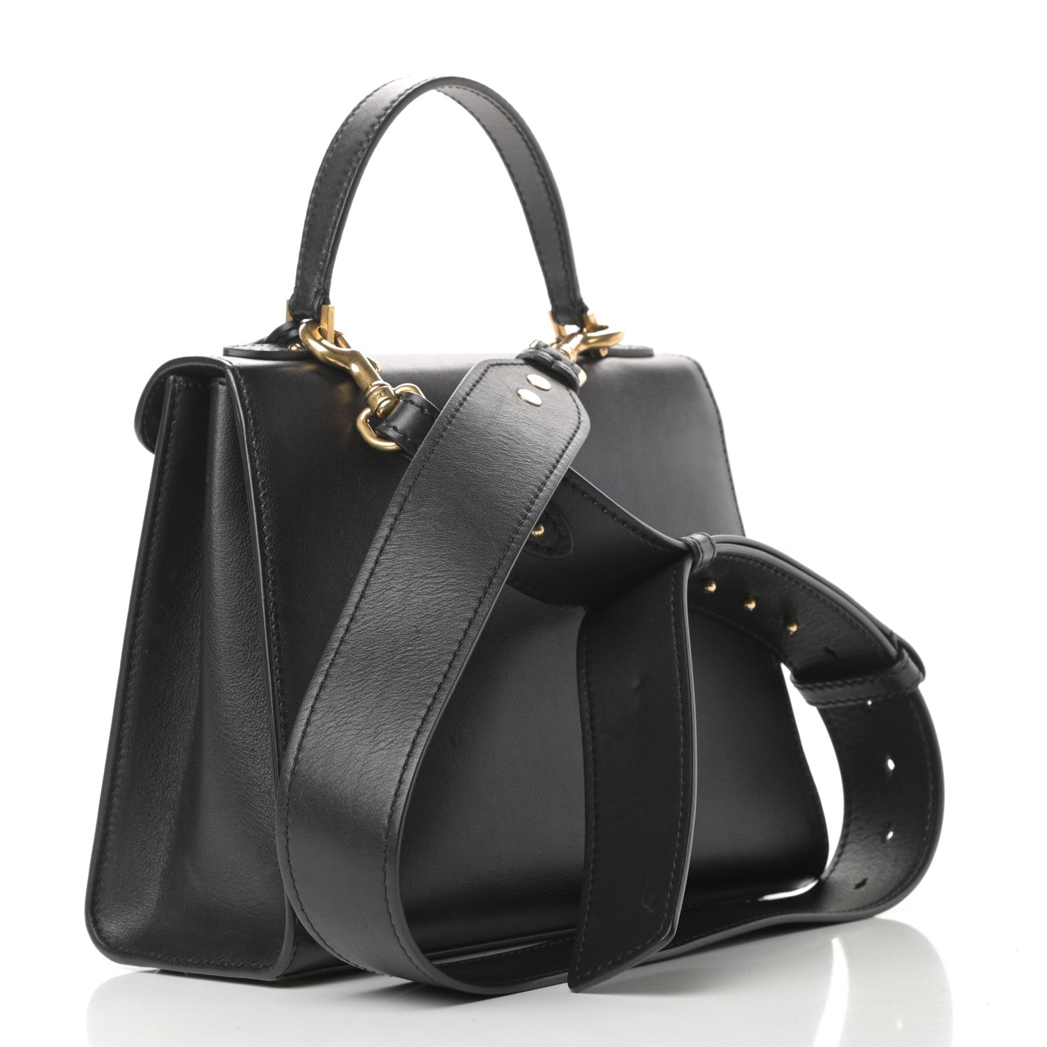 Christian Dior Calfskin Dioraddict Top Handle Black 3 of 15