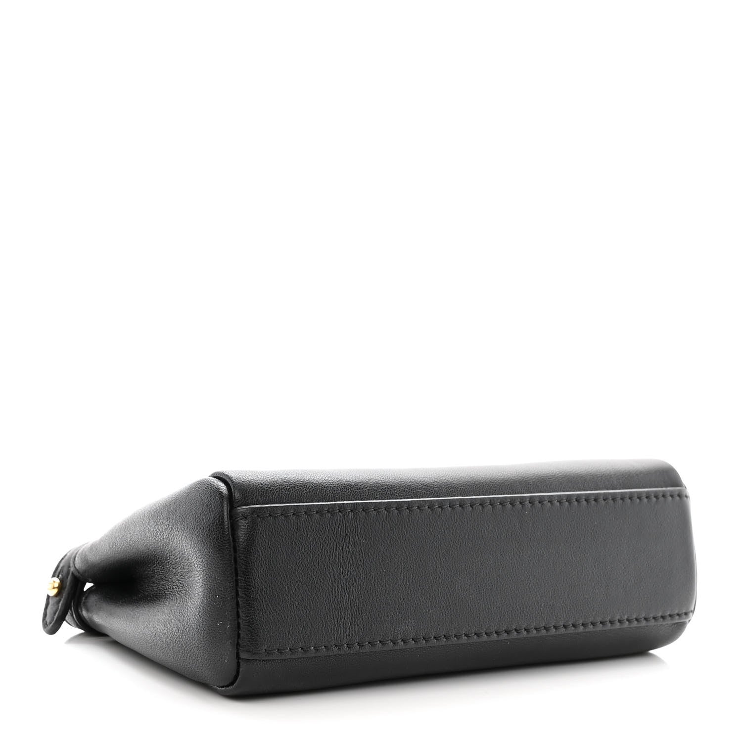 Fendi Nappa Micro Peekaboo Iconic Satchel Black 3 of 10