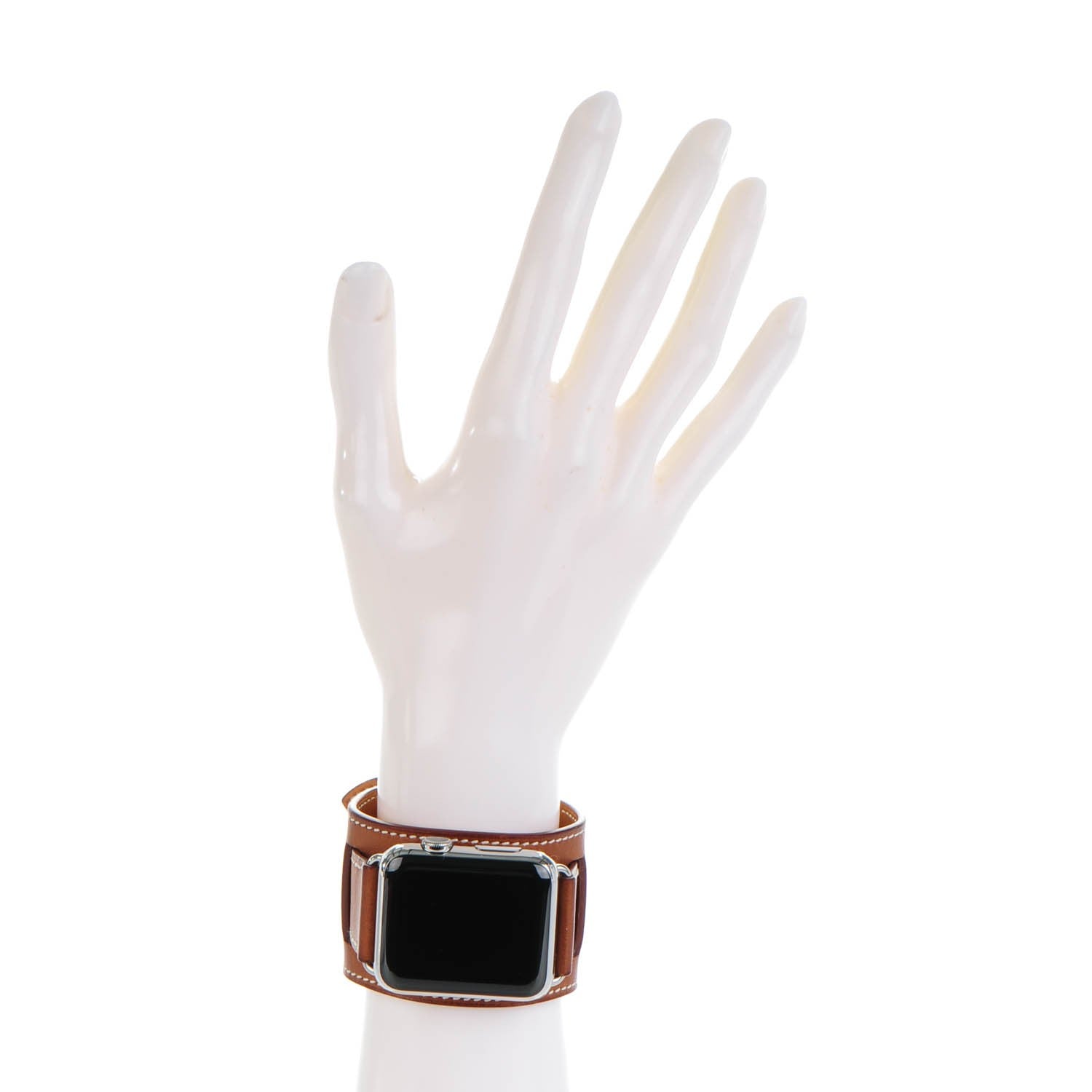 Hermes Barenia 42mm Apple Watch Cuff Fauve 3 of 10