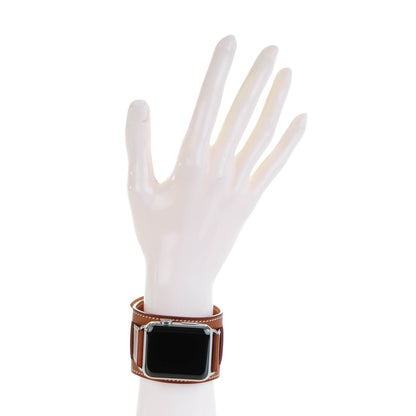 Hermes Barenia 42mm Apple Watch Cuff Fauve 3 of 10