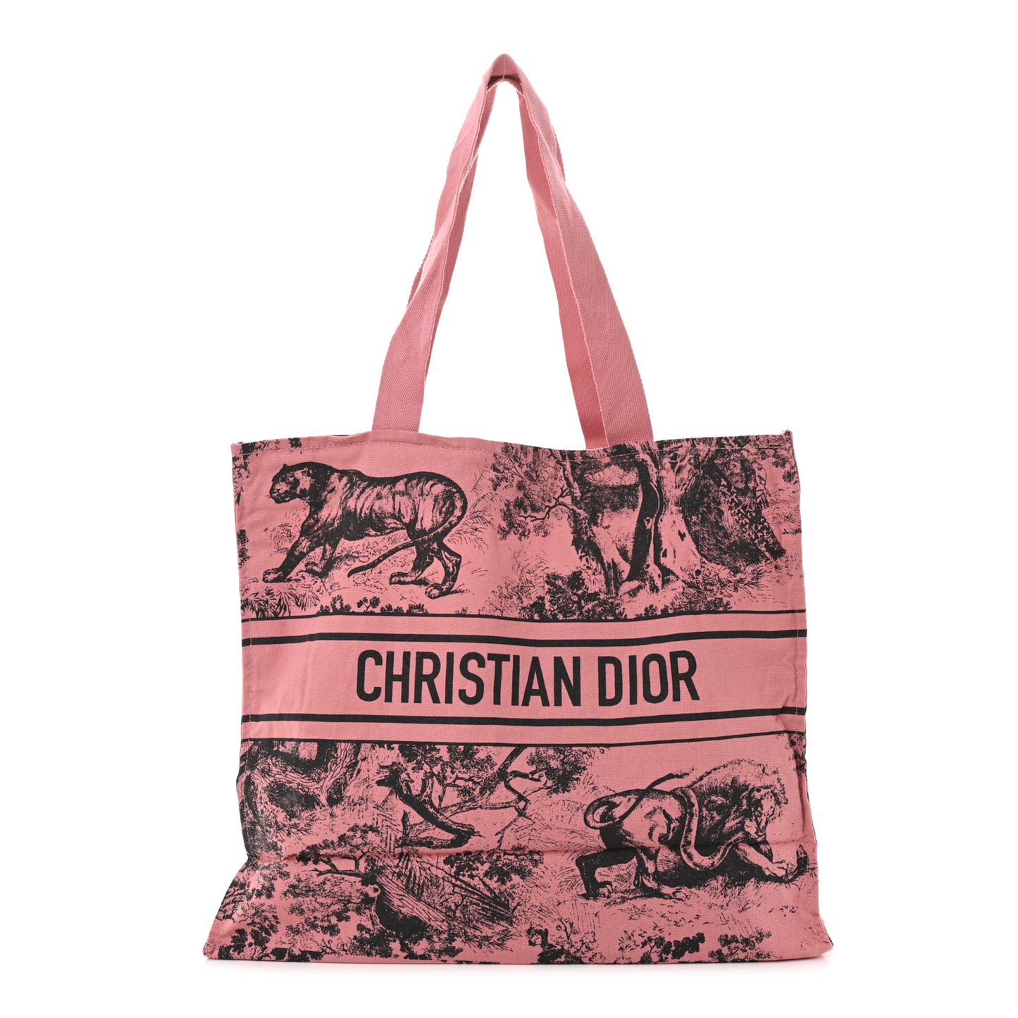 Canvas Dioriviera Tote Pink Grey