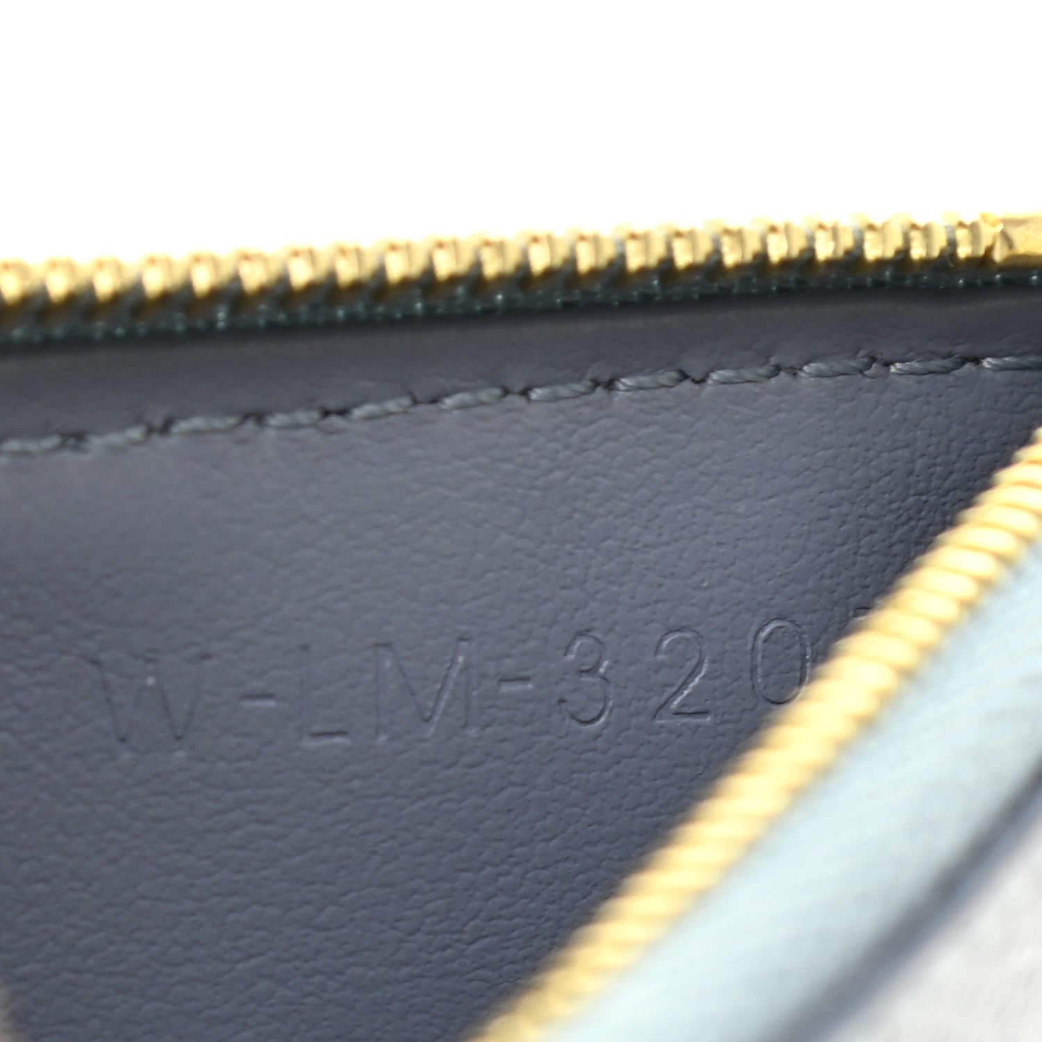 Celine Grained Calfskin Zipped Card Holder Artic Blue 7 of 8