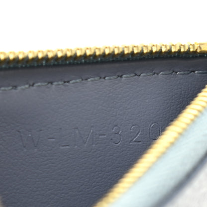 Celine Grained Calfskin Zipped Card Holder Artic Blue 7 of 8
