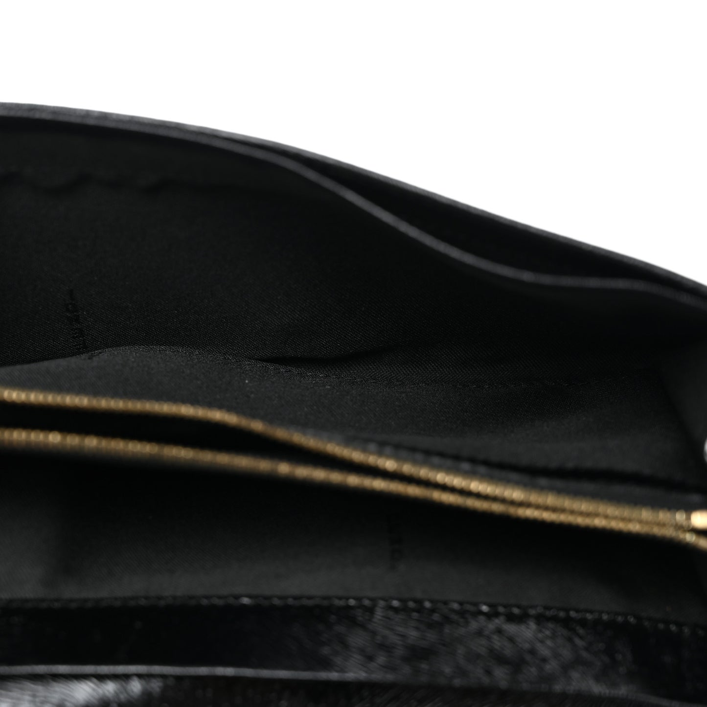 Shiny Calfskin Continental Wallet Black
