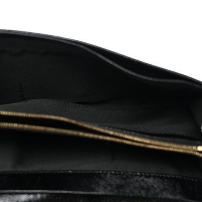 Fendi Shiny Calfskin Continental Wallet Black 6 of 9