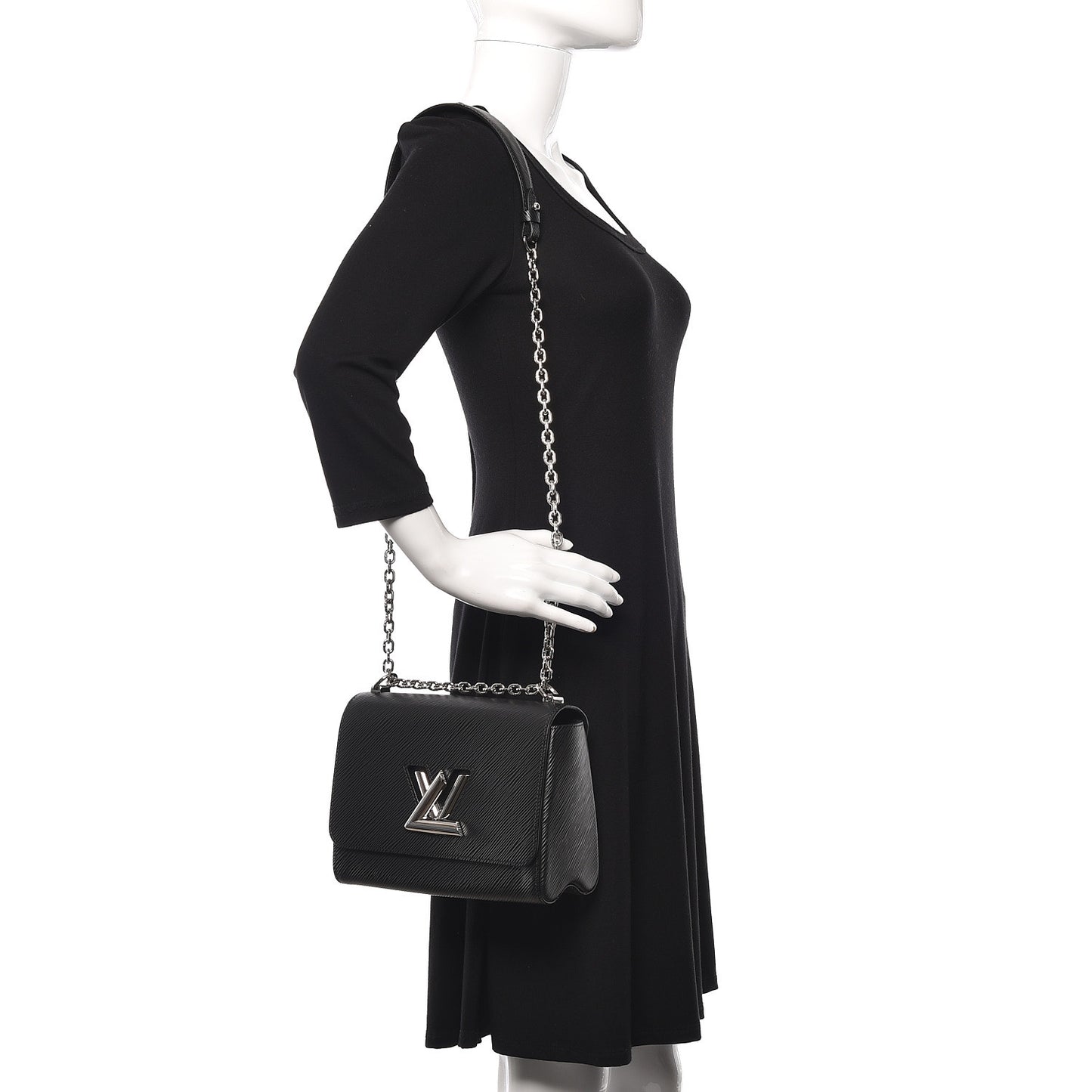 Epi Twist Shoulder Bag MM Black