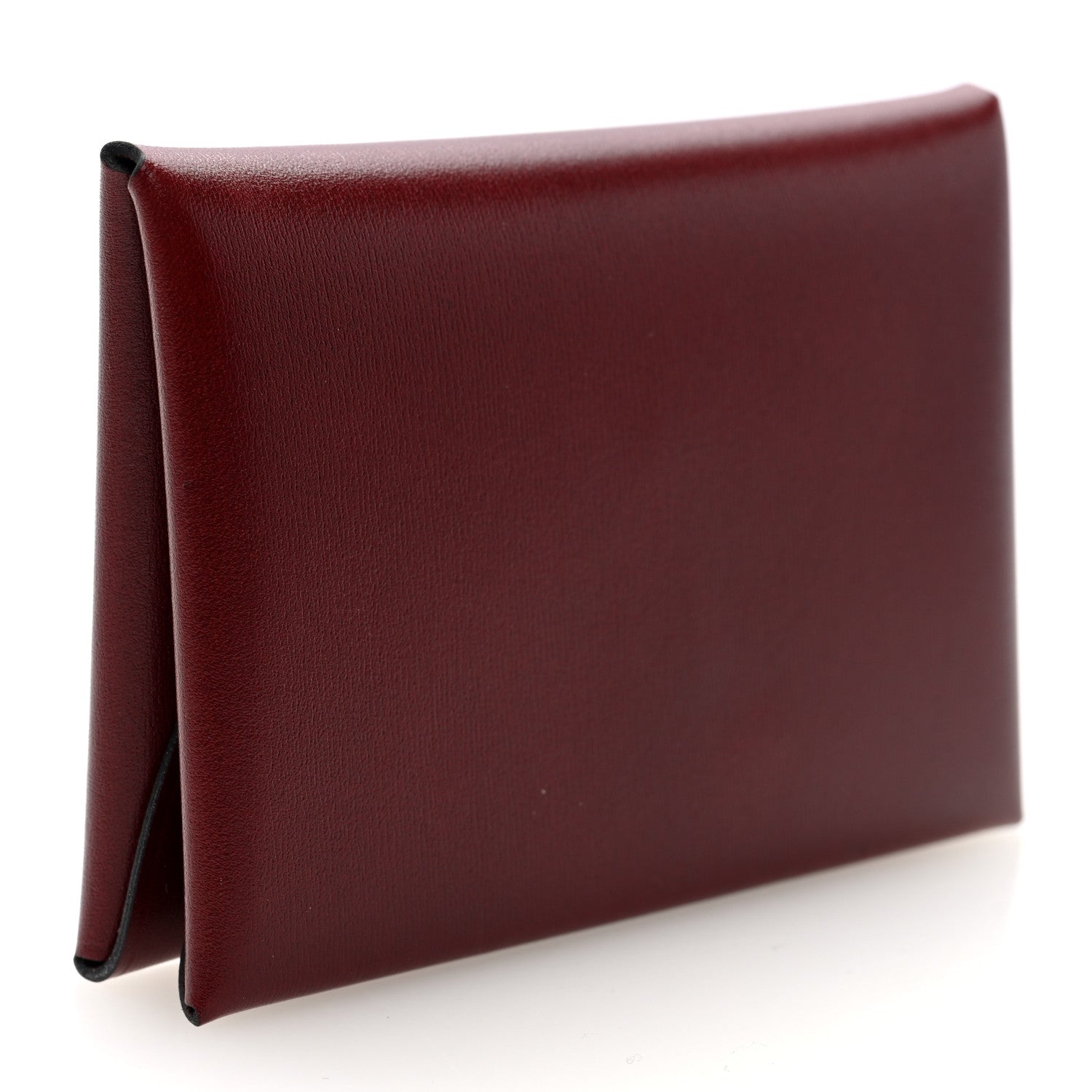 Hermes Box Calvi Duo Card Case Rouge H 3 of 7