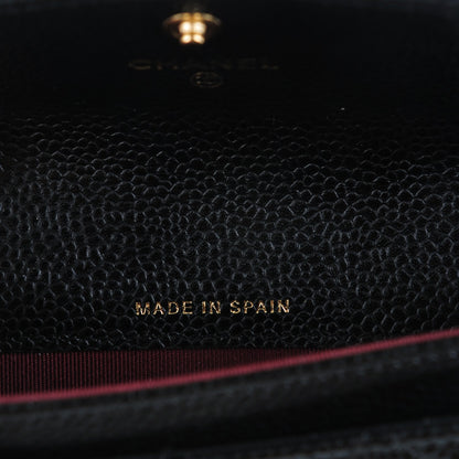 Chanel Caviar Quilted Flap Card Holder Black 7 of 8