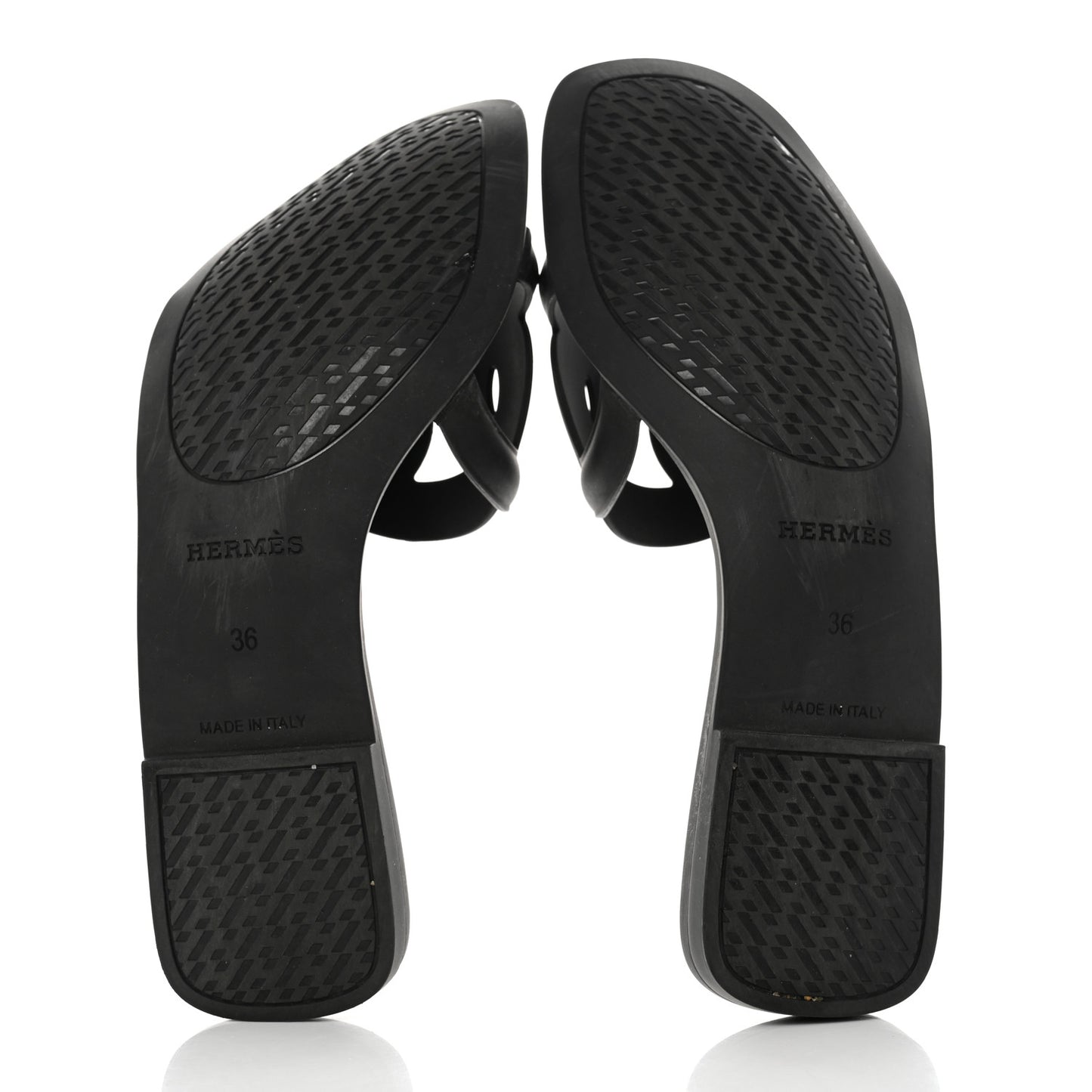 Rubber Aloha Sandals 36 Black