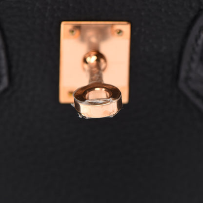 Hermes Togo Shiny Niloticus Crocodile Birkin Touch 25 Black 25 of 36