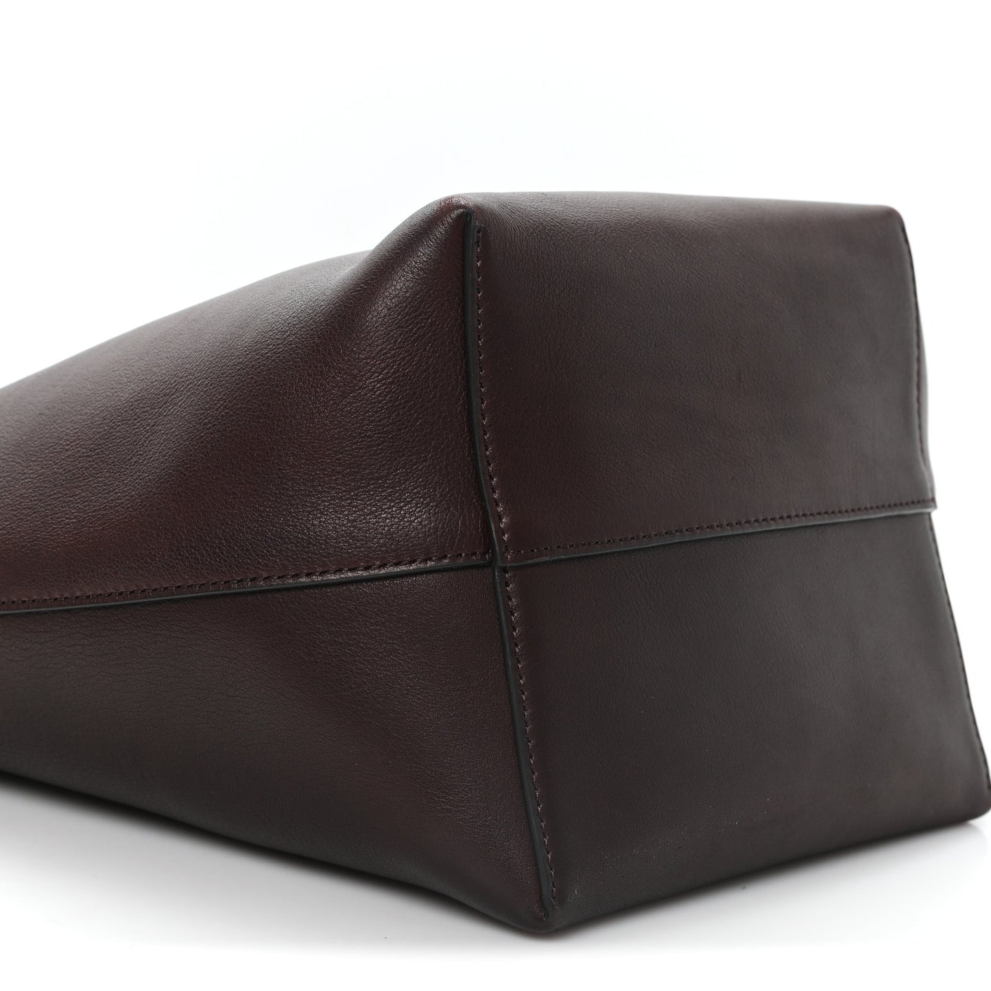 Polished Saddle Calfskin Medium N/S Park Tote Chestnut