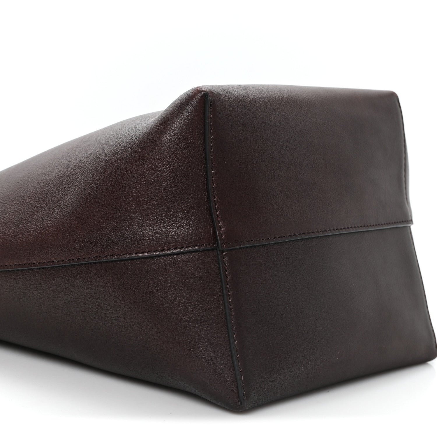 The Row Polished Saddle Calfskin Medium N/S Park Tote Chestnut 8 of 9